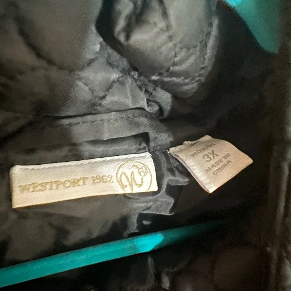 Black Quilted Coat - Picture 2 of 5